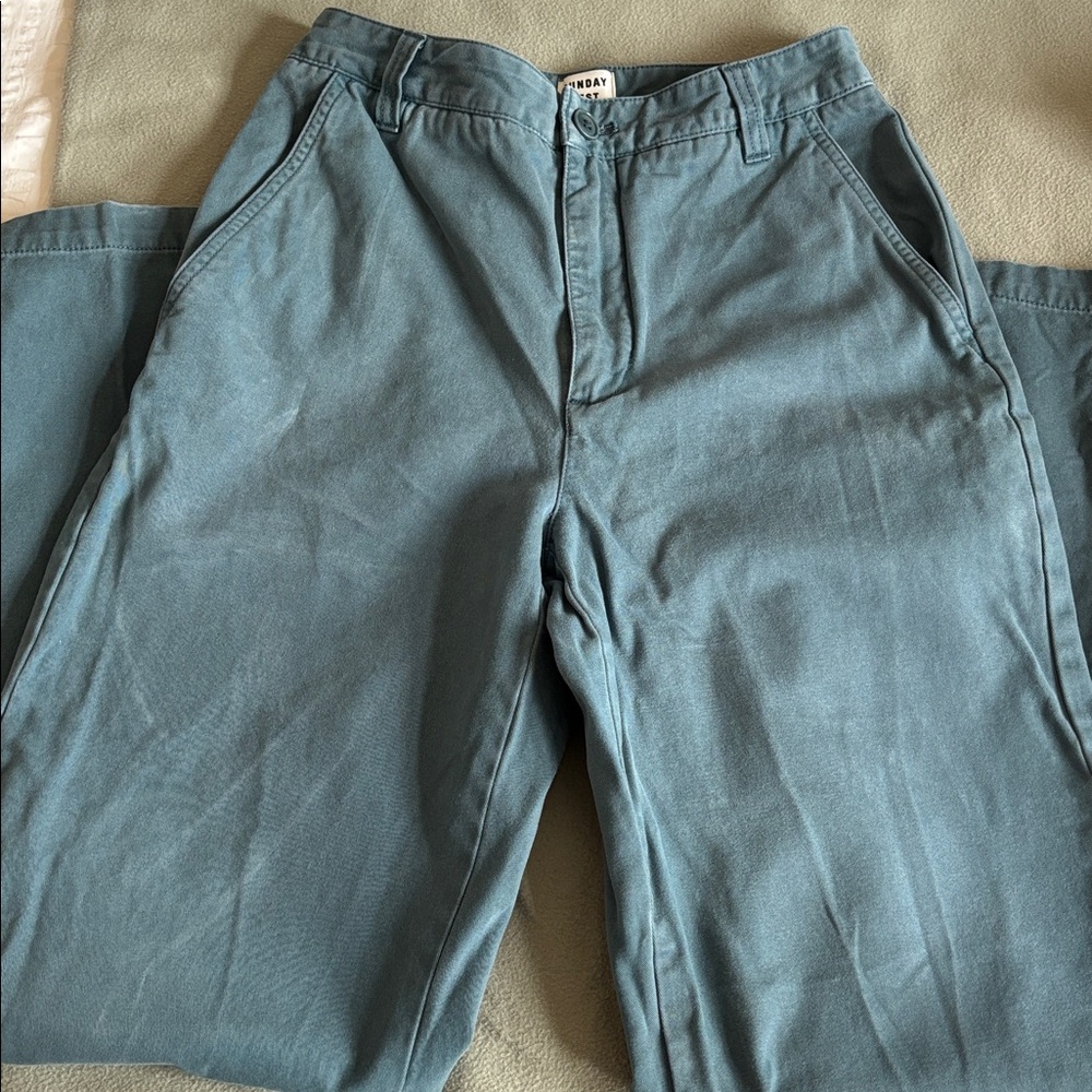 Sunday Best Teal Casual Pants